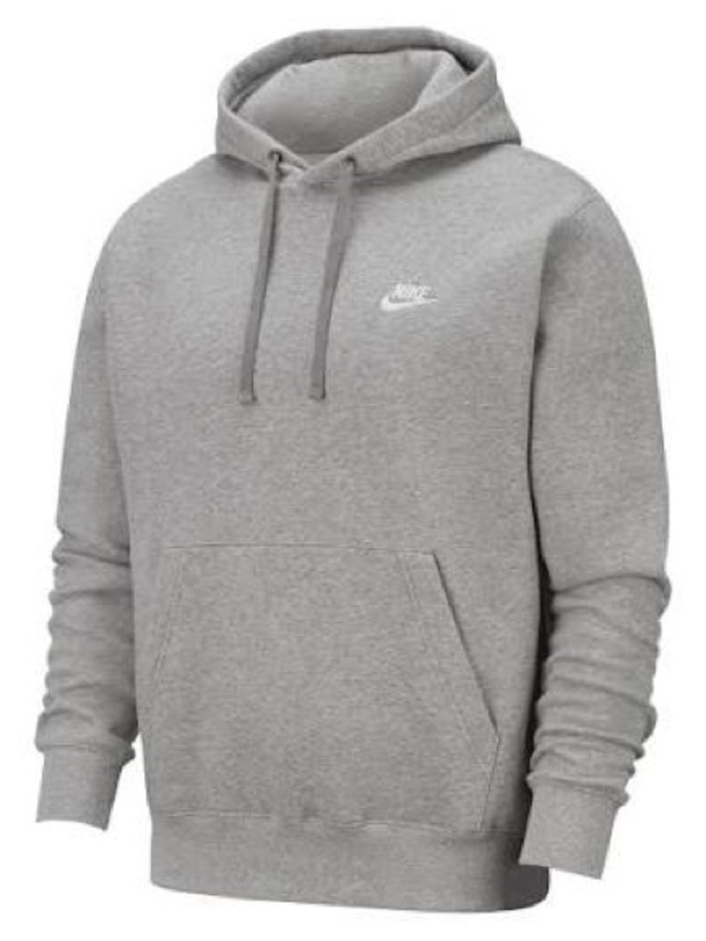 Barely worn Nike Gray Heather Pullover Hoodie with Small Chest Swoosh